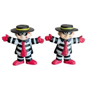 Vintage Happy Meal Toy 1995 McDonald’s Hamburgular Set Of 2 unique gift idea